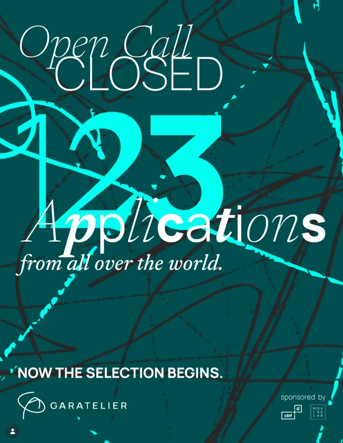 «Open call closed»: 123 candidature da tutto il mondo