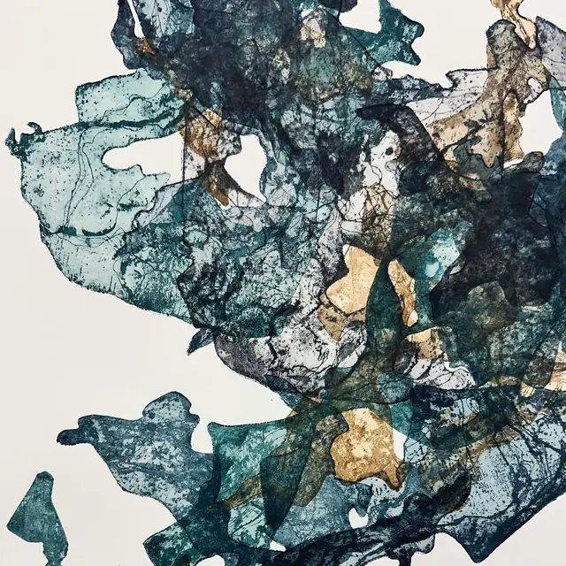 Una stampa calcografica, dettaglio del segno