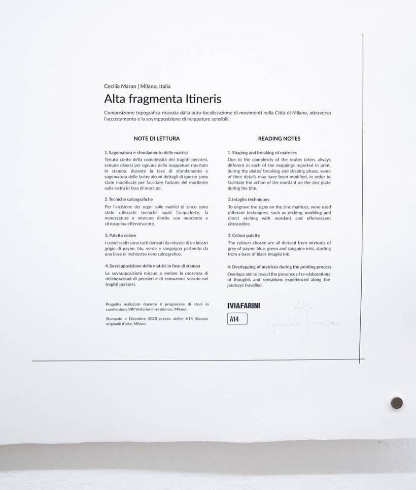 Alta Fragmenta Itineris: il pannello di sala della mostra